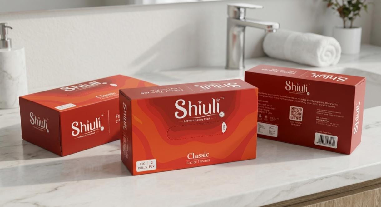 Shiuli Facial Tissue Box - Pack of 4